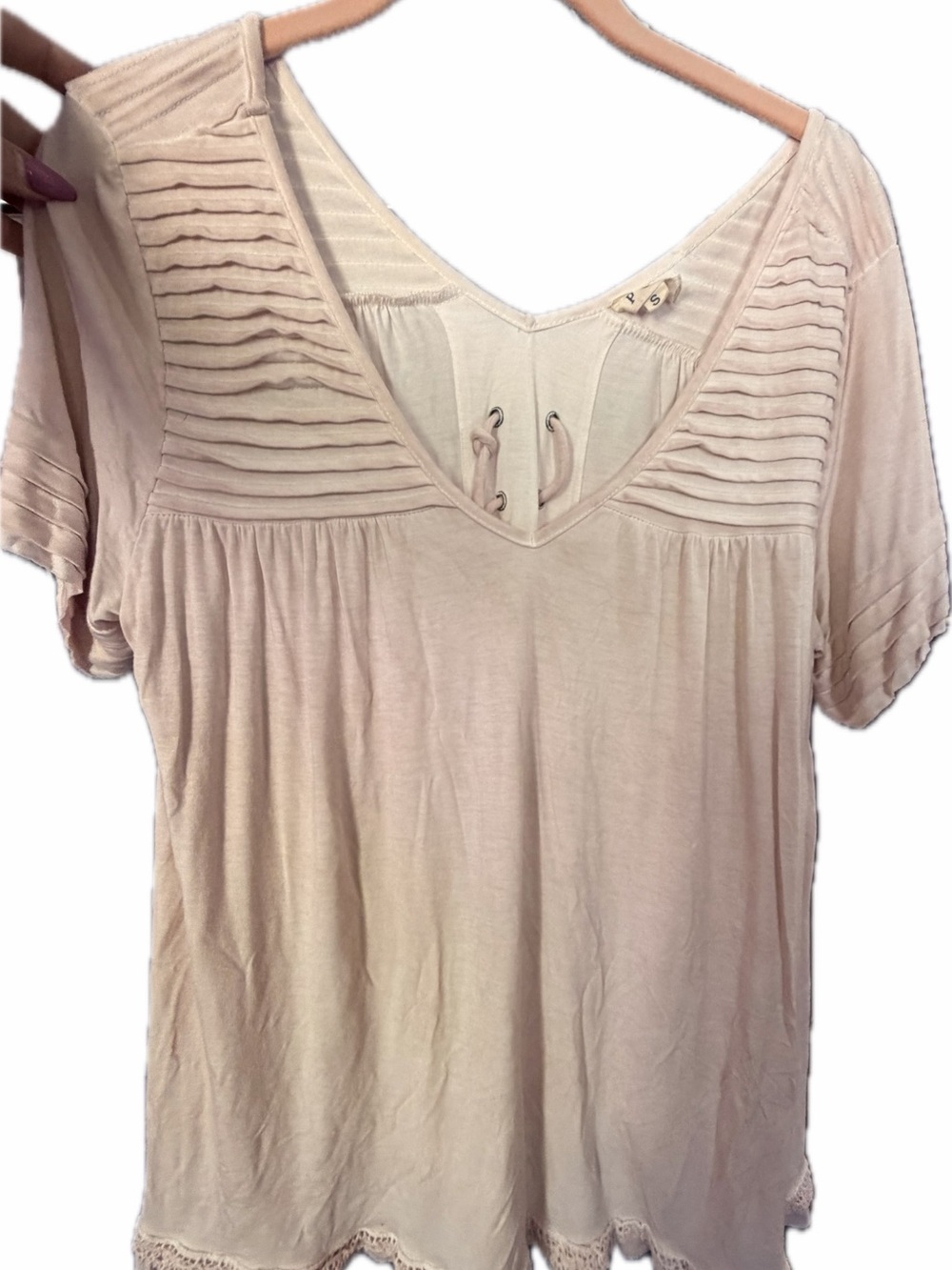 POL Light Pink Short Sleeve Tee
POL White Short Sleeve Tee (identical)